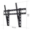 Miniatyrbild 3 av 10: Hama TV Väggfäste Tilt VESA upp till 800x600 100" Svart