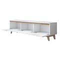 Miniatyrbillede 11 af 11: TV stativ, 180 x 48,6 cm, melaminbelagt, hvid