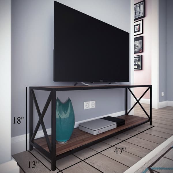 TV-taso, Xena, 120x33 cm, musta