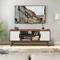 Miniatyrbild 2 av 8: TV-stativ, 47x15.5x12.5 tum, Svart/Kaffe