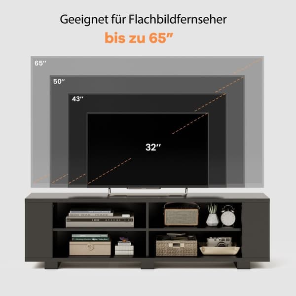 TV-bänk, 150x39x45 cm, Naturlig