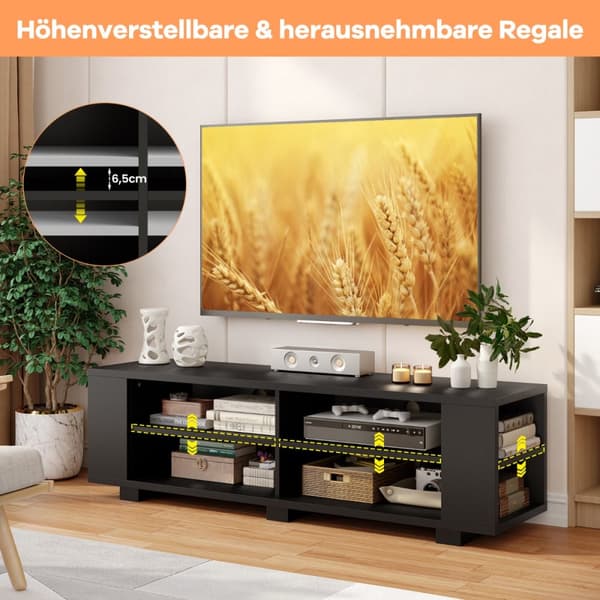 TV-bänk, 150x39x45 cm, Naturlig