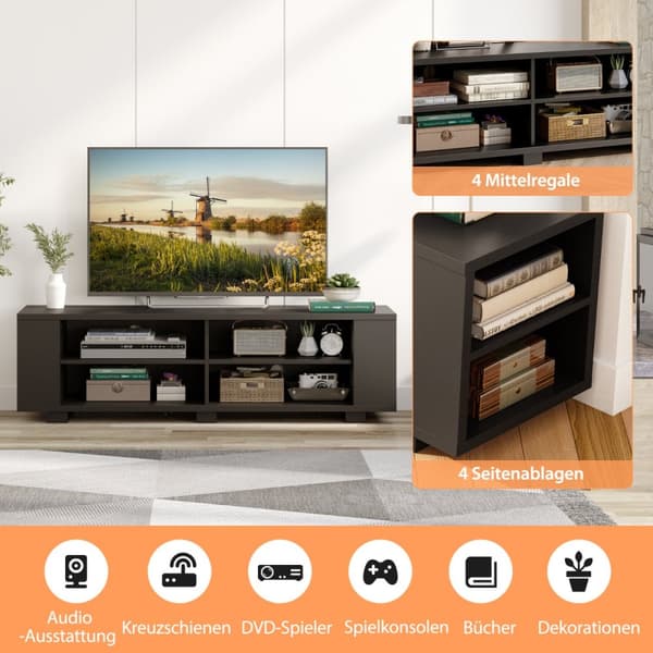 TV-bänk, 150x39x45 cm, Naturlig