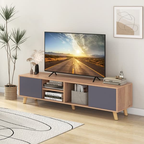 TV-taso, 152x40x40 cm, luonnonharmaa