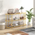 Miniatyrbillede 3 af 8: TV Bord Konsolbord, 55x16x32.5 tommer, Guld