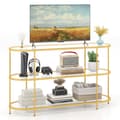 Miniatyrbillede 4 af 8: TV Bord Konsolbord, 55x16x32.5 tommer, Guld