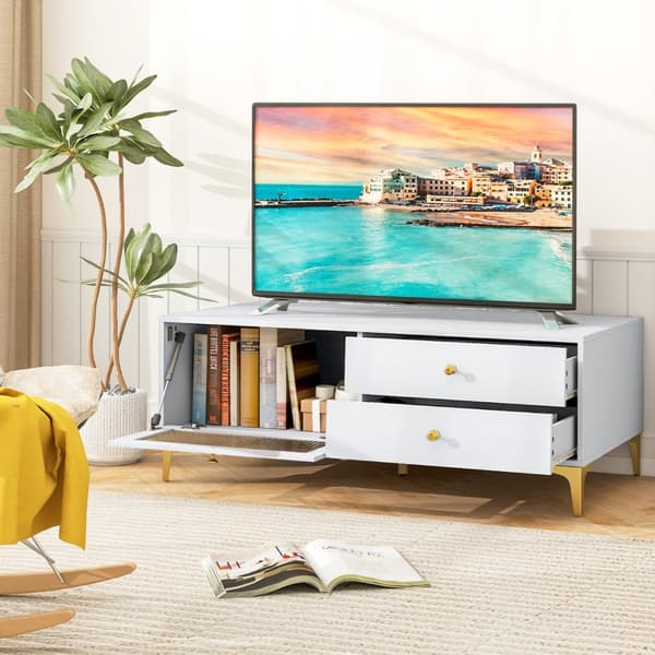 TV Bord, 120x62x46 cm, Lysegrå