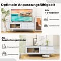 Miniatyrbillede 2 af 8: TV Bord, 120x62x46 cm, Lysegrå