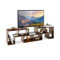 Miniatyrbillede 1 af 8: Konsol TV-stativ, 3 dele, Brun