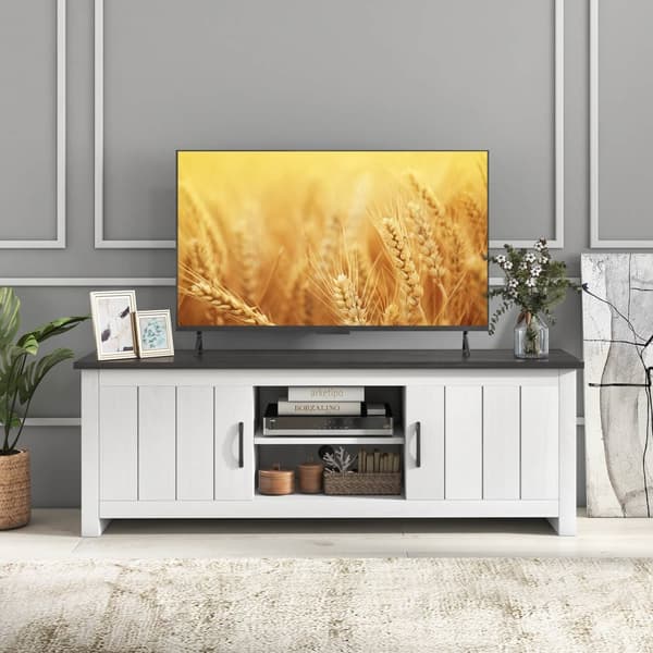 TV Bord, 57x15.5x19.5 tommer, Sort