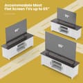 Miniatyrbillede 7 af 8: TV Bord, 57x15.5x19.5 tommer, Sort