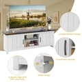 Miniatyrbillede 8 af 8: TV Bord, 57x15.5x19.5 tommer, Sort