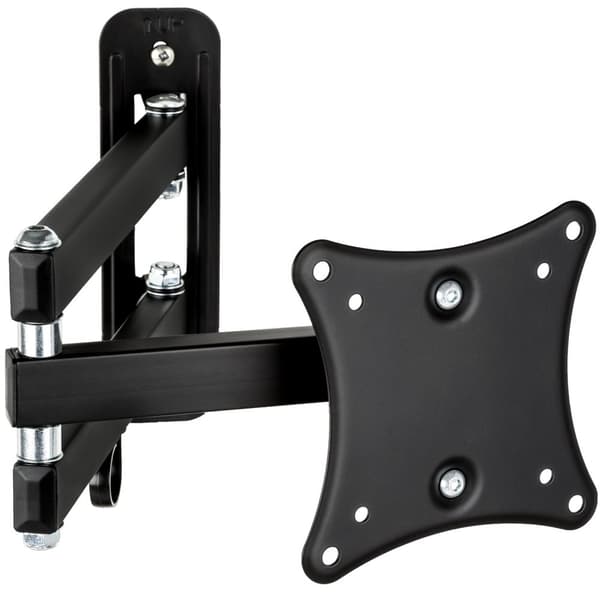 TV-ophæng for 10-24 tommer (25-61cm) (vipbar + svingbar) - sort