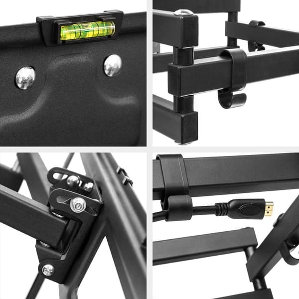 TV-ophæng for 32-100 tommer (81-254 cm) (Vipbar + Svingbar) - sort