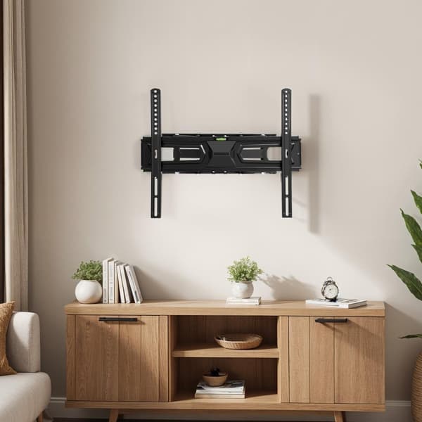 TV-ophæng for 26-75 tommer (Vipbar + Svingbar + Vaterpas) - sort