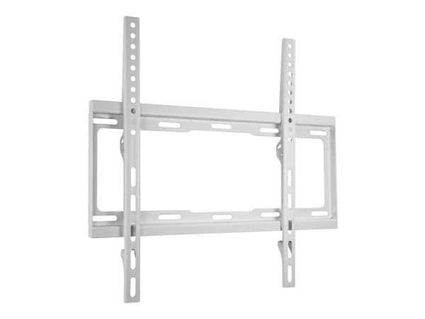 Deltaco Väggfäste, 32-55", 40 kg, VESA 75x75-400x400mm, vit