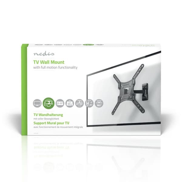 TV Seinäteline Full Motion 23-55" - 30 kg - 2 kääntökohtaa