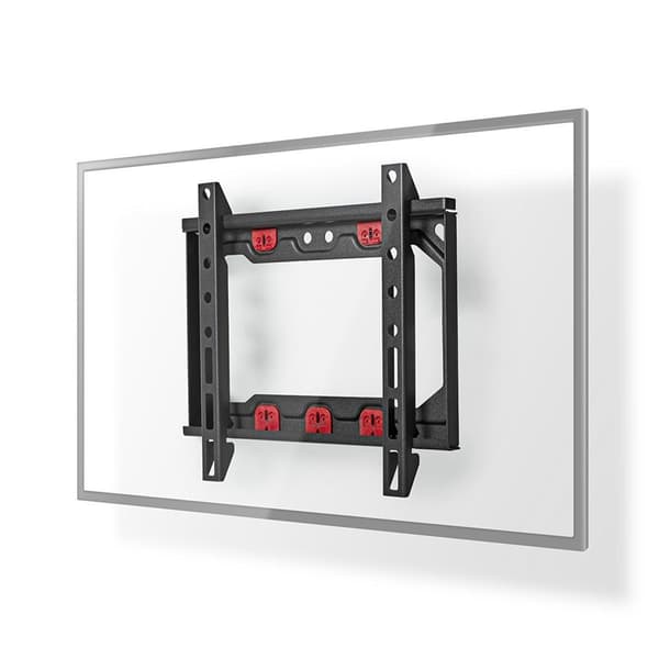 Fast TV Veggfeste | 13-27 "" | Maximum skjerm vekt: 15 kg | Minimum vegg avstand: 24 mm | Stål | Sort
