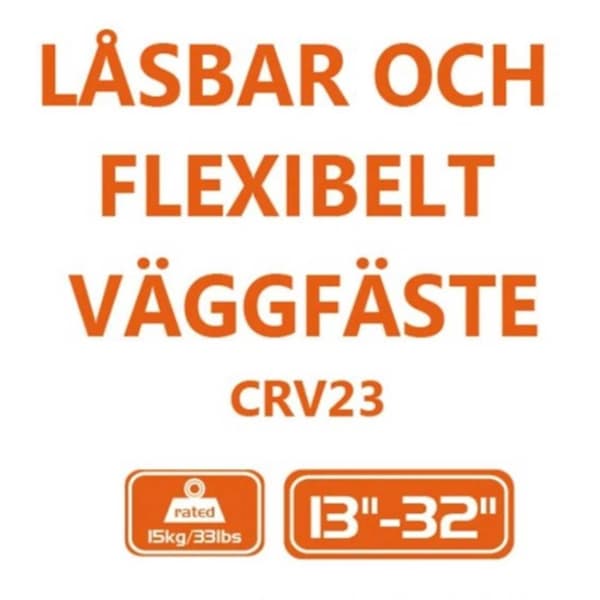 TV väggfäste för husbil / husvagn tv med dubbel arm 13"-32" CRV38