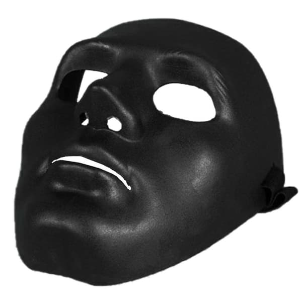 3-Pack Black Mask - Dekorer farve - Halloween Party Masked
