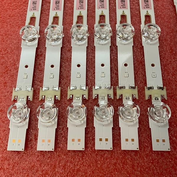 LED Baggrundsbelysning Strip, Kompatibel med Flere Samsung Modeller, Nem Installation