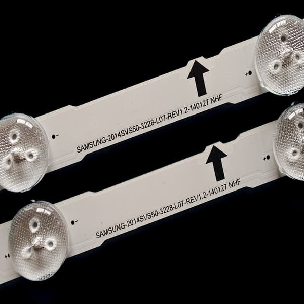 LED-taustavalo, 12 kpl/setti, Yhteensopiva Samsung UN50J5500 ja UE50H6200 kanssa.