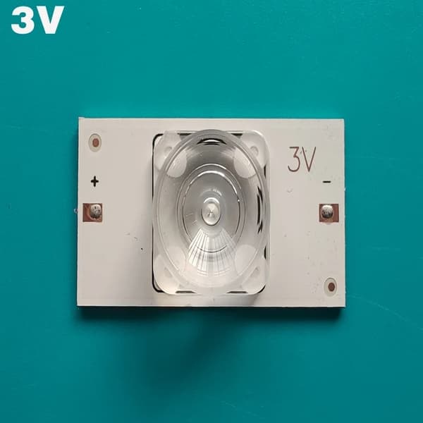 LED-bakgrundsbelysning, 100 st, optisk linsfilter, Fyrkantig lins (6V), 100 st