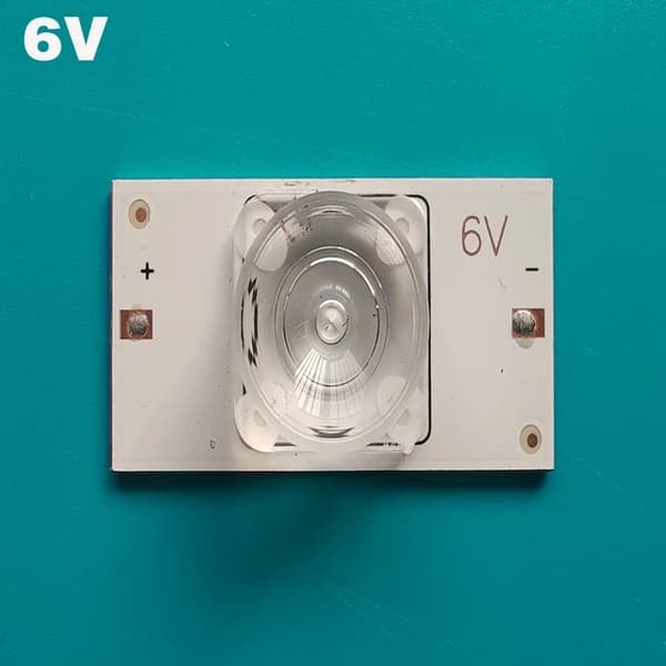 LED-bakgrundsbelysning, 100 st, optisk linsfilter, Fyrkantig lins (6V), 100 st