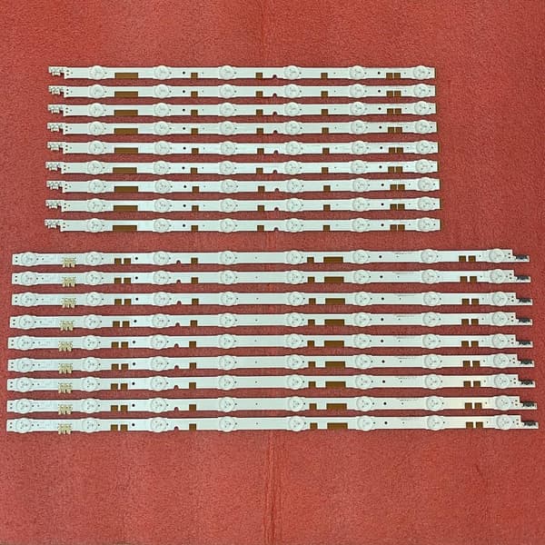 LED-taustavaloaukkosarja, kestävä kuparimateriaali, 18 LED -sarja, 1137 mm pituus