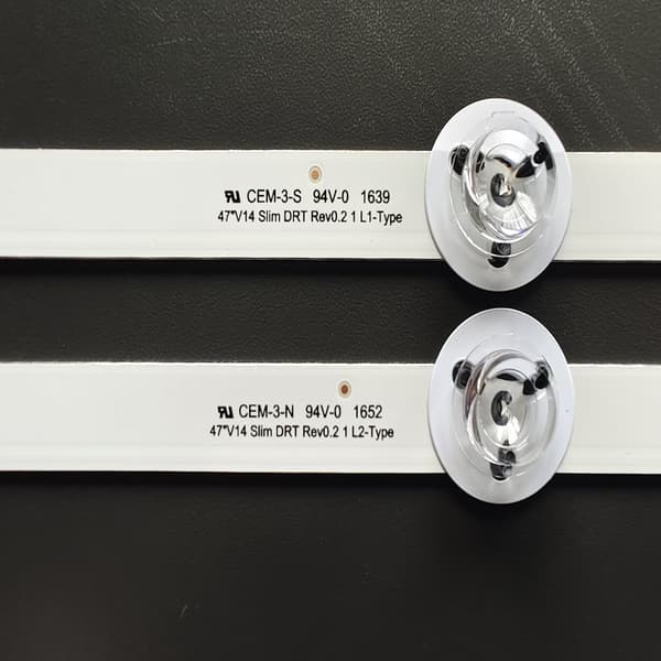 LED-remsa, Slim Design, Kompatibel med Panasonic TX-47AS650E