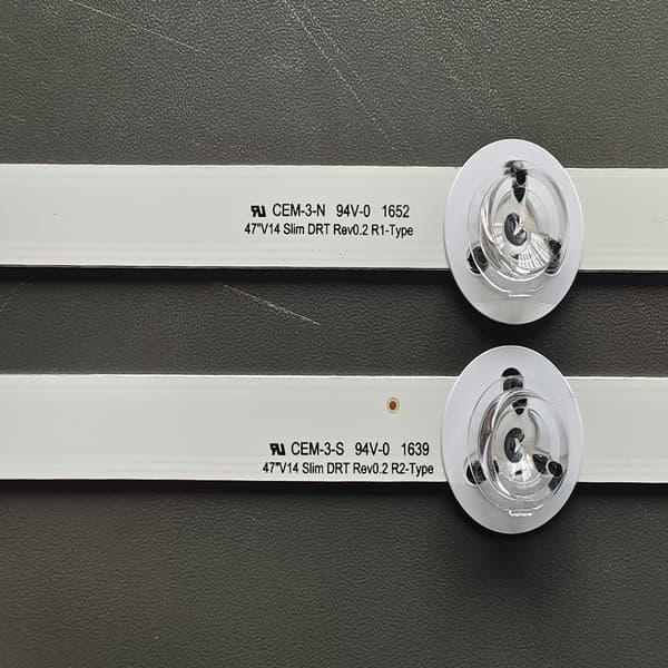 LED-remsa, Slim Design, Kompatibel med Panasonic TX-47AS650E