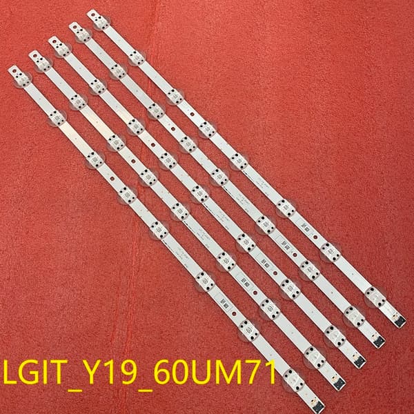 LED-bakgrundsbelysning, kompatibel med flera TV-modeller, set med 5 delar.