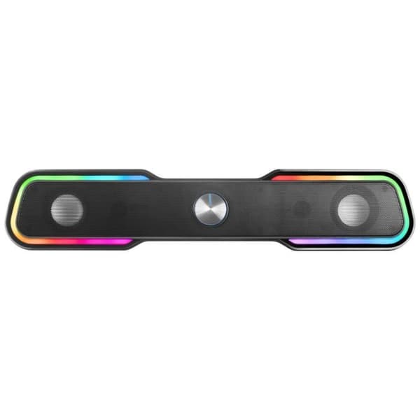Mars Gaming MSBX Black soundbar - Bluetooth 5.0 + Jack 3.5 - DSP Sound 10W - Dynamisk RGB-belysning