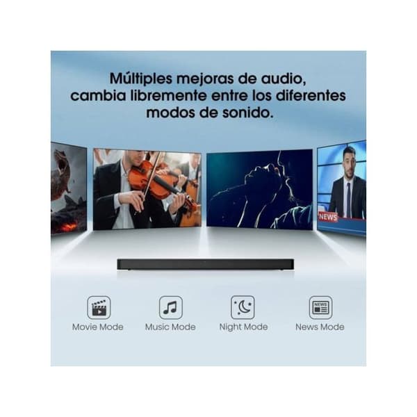 Soundbar - Hisense - HS205G - 2.0 kanaler - 60 W - DTS Virtual:X, Dolby Digital