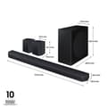 Miniatyrbild 3 av 4: Samsung HWQ930D Svart 540W ljudbar