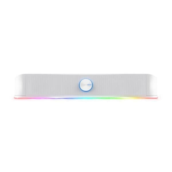 Trust Gaming GXT 619W Thorne 12 W Soundbar, RGB LED-belysning, USB-strömförsörjning, 2.0 stereohögtalare - vit