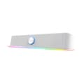 Miniatyrbild 1 av 4: Trust Gaming GXT 619W Thorne 12 W Soundbar, RGB LED-belysning, USB-strömförsörjning, 2.0 stereohögtalare - vit