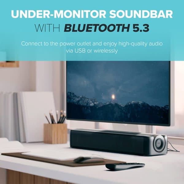 Ljudbar underpanel - Kreativ - Steg SE - Bluetooth 5.3 - 48W - Svart