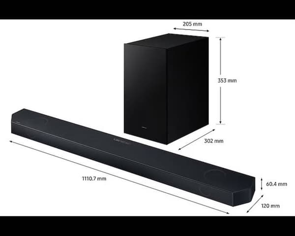 Ljudlimpa - Samsung - HW-Q700D - Dolby Atmos - DTS:X - 3.1.2 kanaler