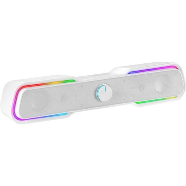 Mars Gaming MSBX White soundbar - Bluetooth 5.0 + Jack 3.5 - DSP-ljud 10W
