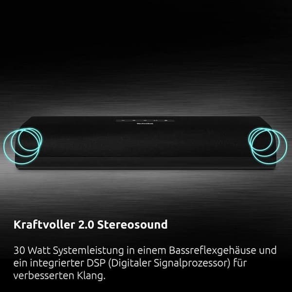 Soundbar - TechniSat - AUDIOMASTER SL 450 - Bluetooth - 30 W - 2.0 kanaler