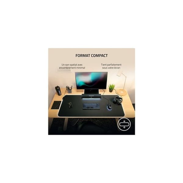 Ljudbar - Razer - Leviathan V2 X - USB Typ-C - Bluetooth 5.0 - Bredbands högtalare