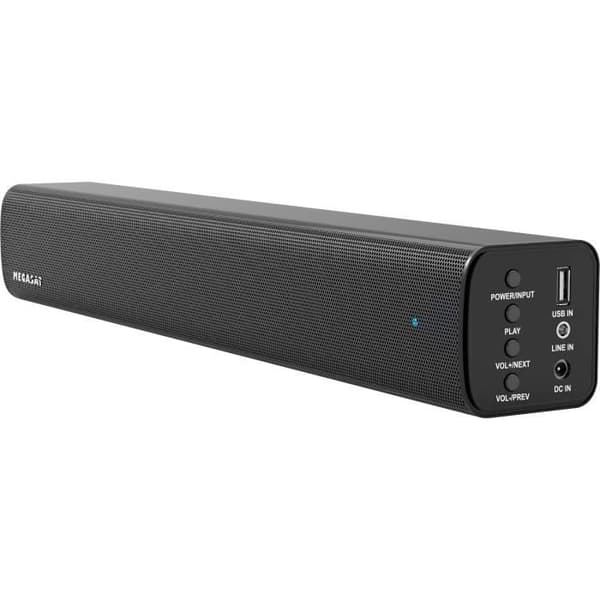 Soundbar - Megasat - Klangwunder V - Svart - Bluetooth 4.0 - Stereohögtalare
