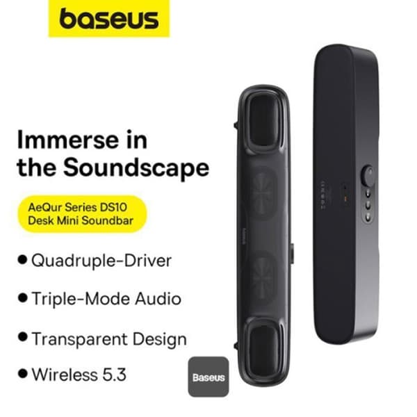 Trådlös högtalare - AeQur - DS10 - Bluetooth 5.3 - Typ-C - 10W + 10W