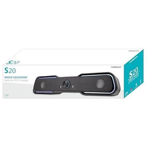 Mediacom Soundbar S20 Black 3W RMS USB med Volymkontroll