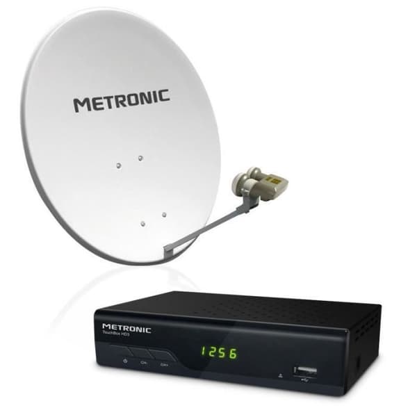 Stålfat diameter 80 cm - METRONIC - Calysta - Monobloc LNB - vit