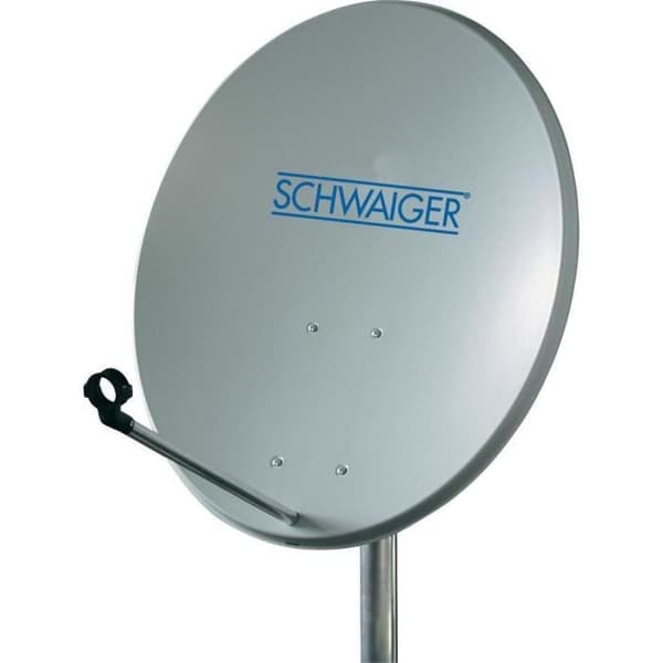 60 cm Schwaiger parabol 1 LNB Quad - Grå