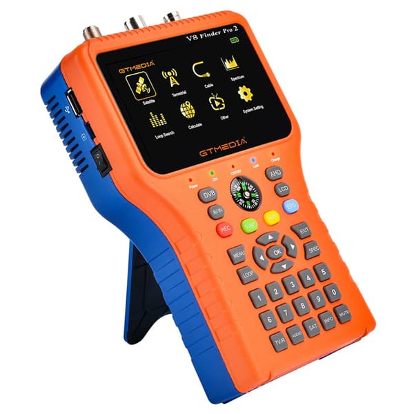 Satellite Finder, understøtter DVB-S2X/S2 og MPEG-4, lang batterilevetid,V8 Finder PRO 2