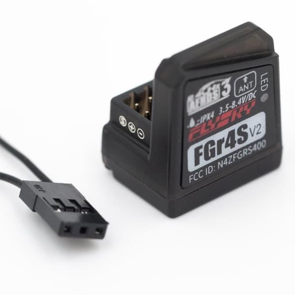 Flysky FGR4S V2 Modtager, 4 Kanaler, 2.4GHz Frekvens, Indbygget Antenne
