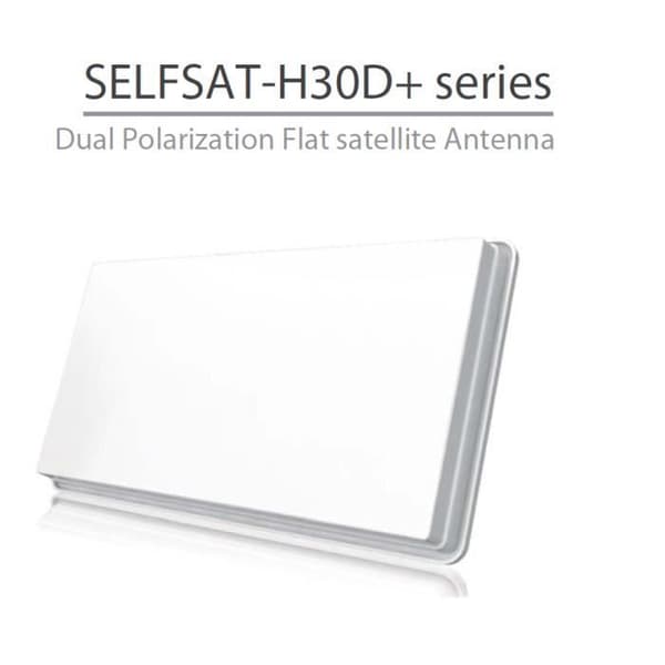 SELFSAT-H30D2+ 2-UTGÅNGAR PLATTA SAT MED FÖNSTERHÄNGNINGSSET